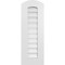 Ekena Millwork Arch Top Surface Mount PVC Gable Vent: Non-Functional, w/ 3-1/2"W x 1"P Standard Frame, 12"W x 32"H GVPAR12X3201SN - alternate 1